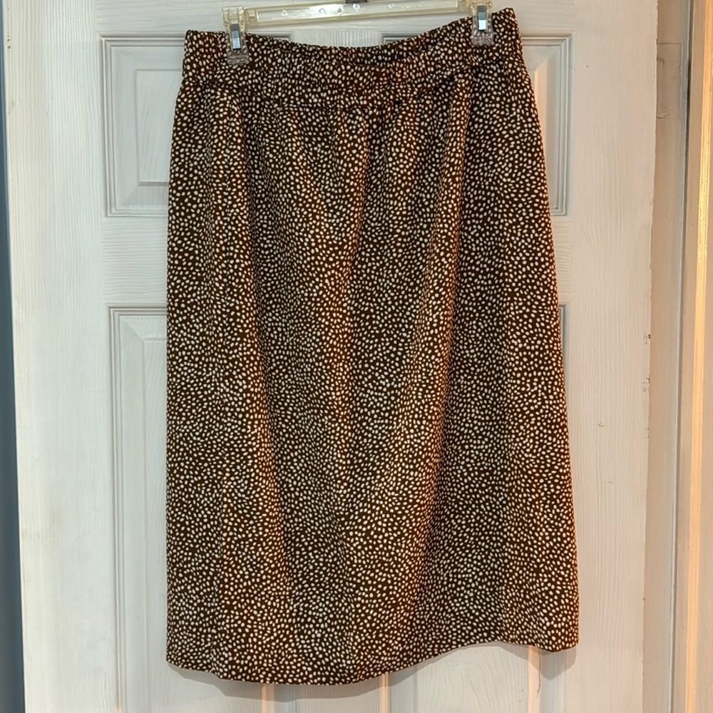 J Crew Elastic Print Skirt